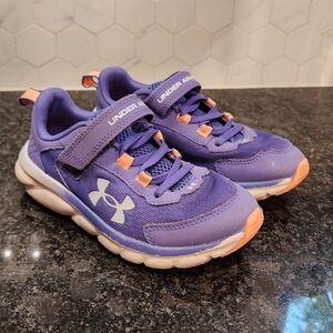 Under Armour Girls Purple Sneakers Size 1Y 👟